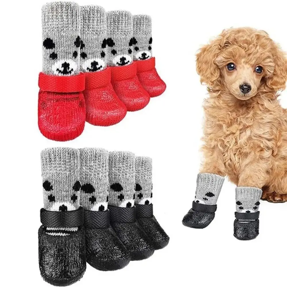 Meias Sapatos para Cães e Gatos de Algodão com Sola Antiderrapante - Imagem 3