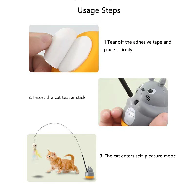 Vara de Gato com Pena e Fio de Aço para Gatinhos - Image 6