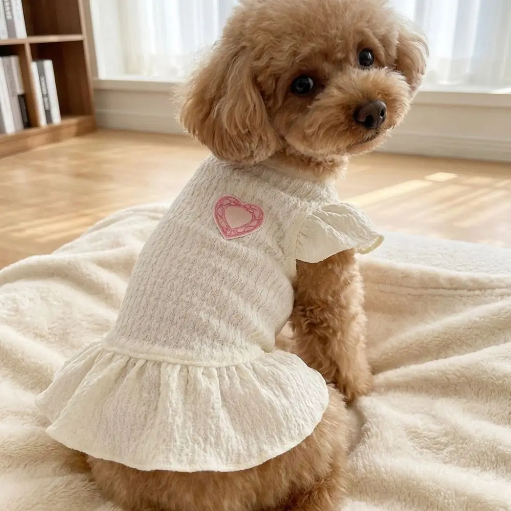 Vestido de Princesa para Cães Pequenos de Poliéster com Manga Borboleta - Imagem 2
