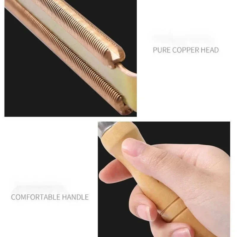Removedor de Pelos para Cães e Gatos de Madeira e Metal 16,5 cm - Imagem 5