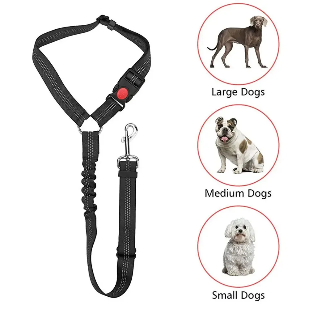 Cinto de Segurança para Cães Refletivo Ajustável de Nylon para Carro - Imagem 5