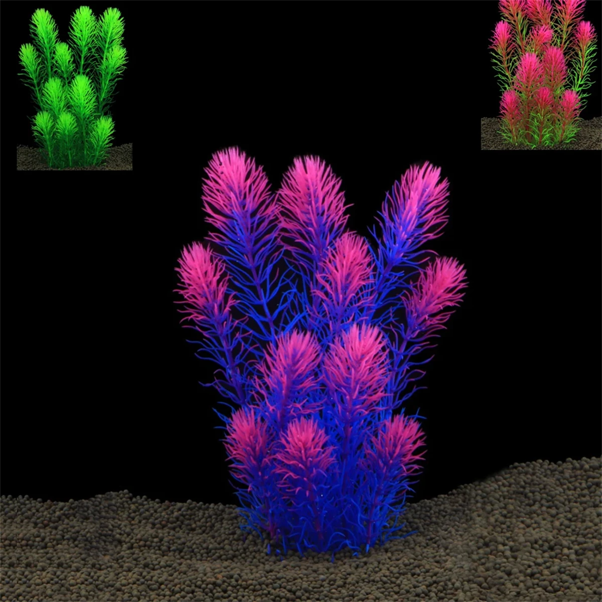 Plantas Artificiais para Aquário com Base de Cerâmica, sem Desbotamento - Image 4