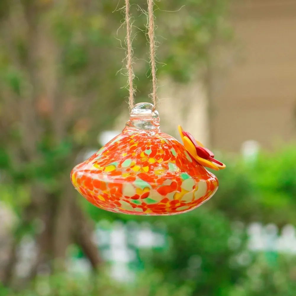 Alimentador de Beija-Flor em Vidro com Design de Gota - Imagem 4