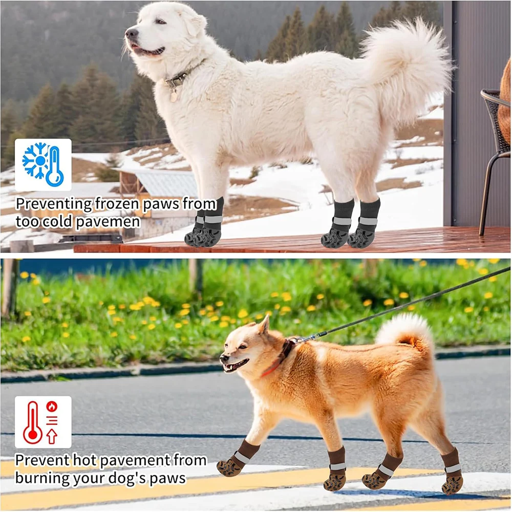 Meias Antiderrapantes para Cães Grandes com Controle de Tração - Image 2
