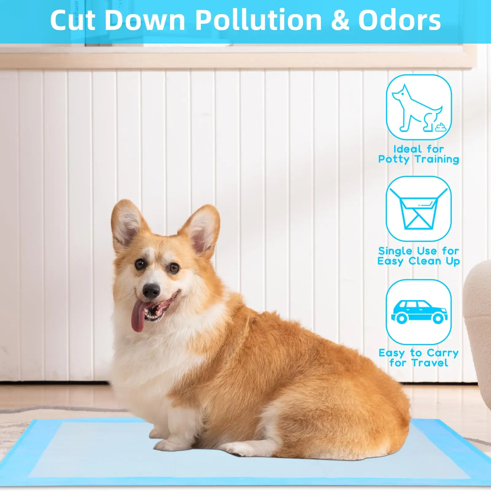 Tapete Higiênico para Cães com 7 Camadas e Absorção Rápida - Imagem 2
