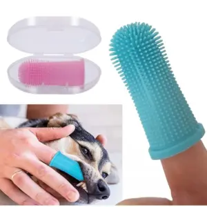 escova de dentes para cães e gatos de silicone