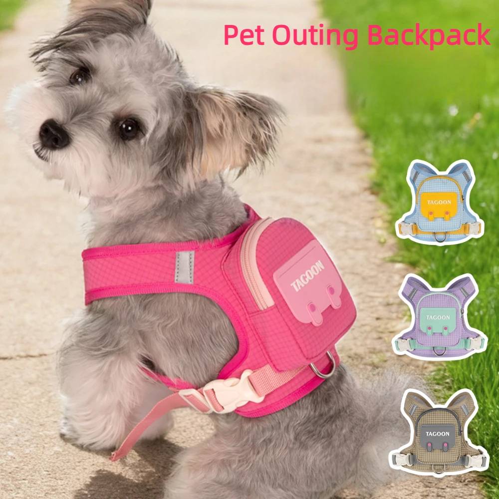 Mochila Peitoral para Cães Pequenos e Médios com Estampa Xadrez - Imagem 3