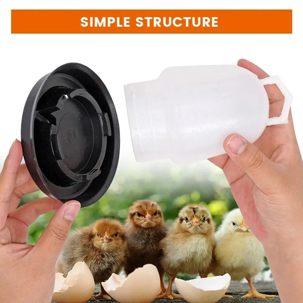 Bebedouro Automático para Aves de Plástico Branco 11,5x14,5 cm - Imagem 3