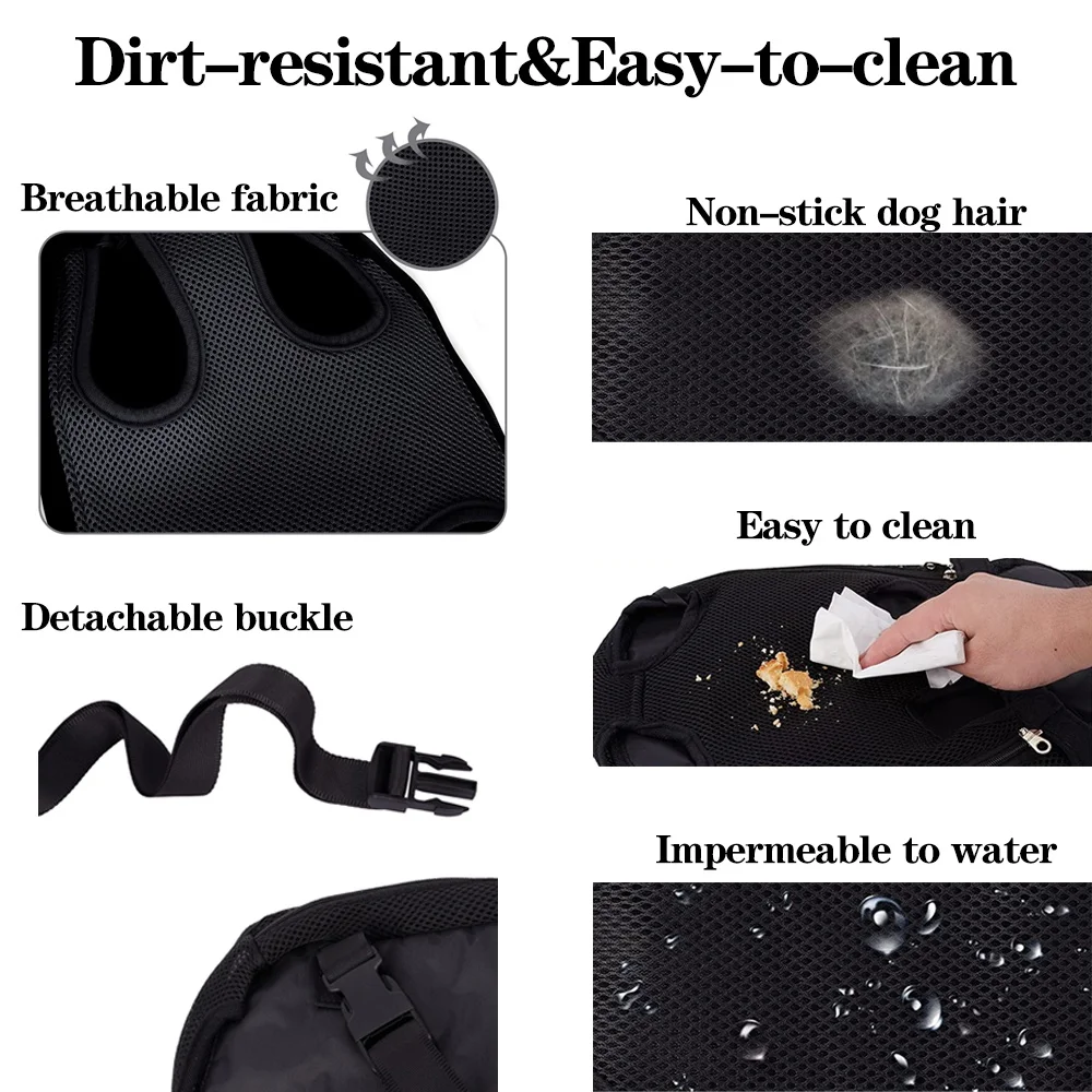 Mochila para Cães e Gatos de Lona com Pernas para Fora Ajustável - Imagem 5