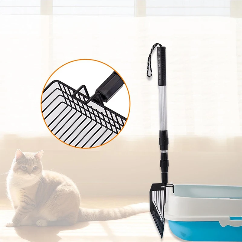 Pá Higiênica para Gatos Kit Extensível para Limpeza de Detritos - Imagem 5