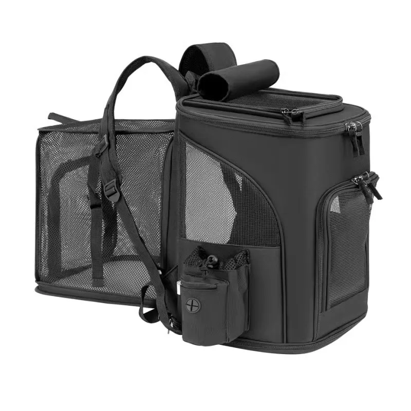 Mochila Transportadora para Cães e Gatos Expansível e Dobrável - Imagem 3