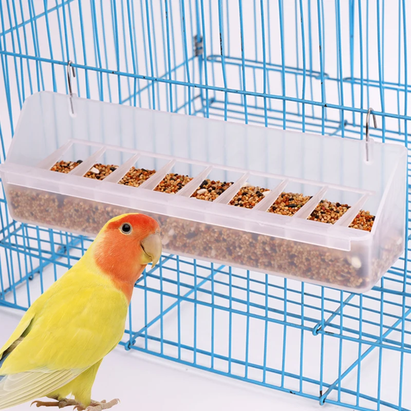 Comedouro para Pássaros e Aves 6 Slots Removível Transparente Pendurável - Imagem 3