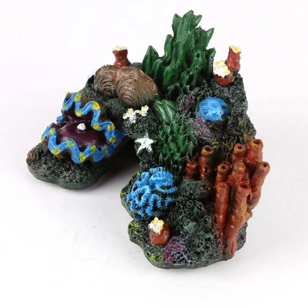 Resina Coral Reef Island para Aquário 12,5x10x7cm com Base Ponderada - Imagem 3