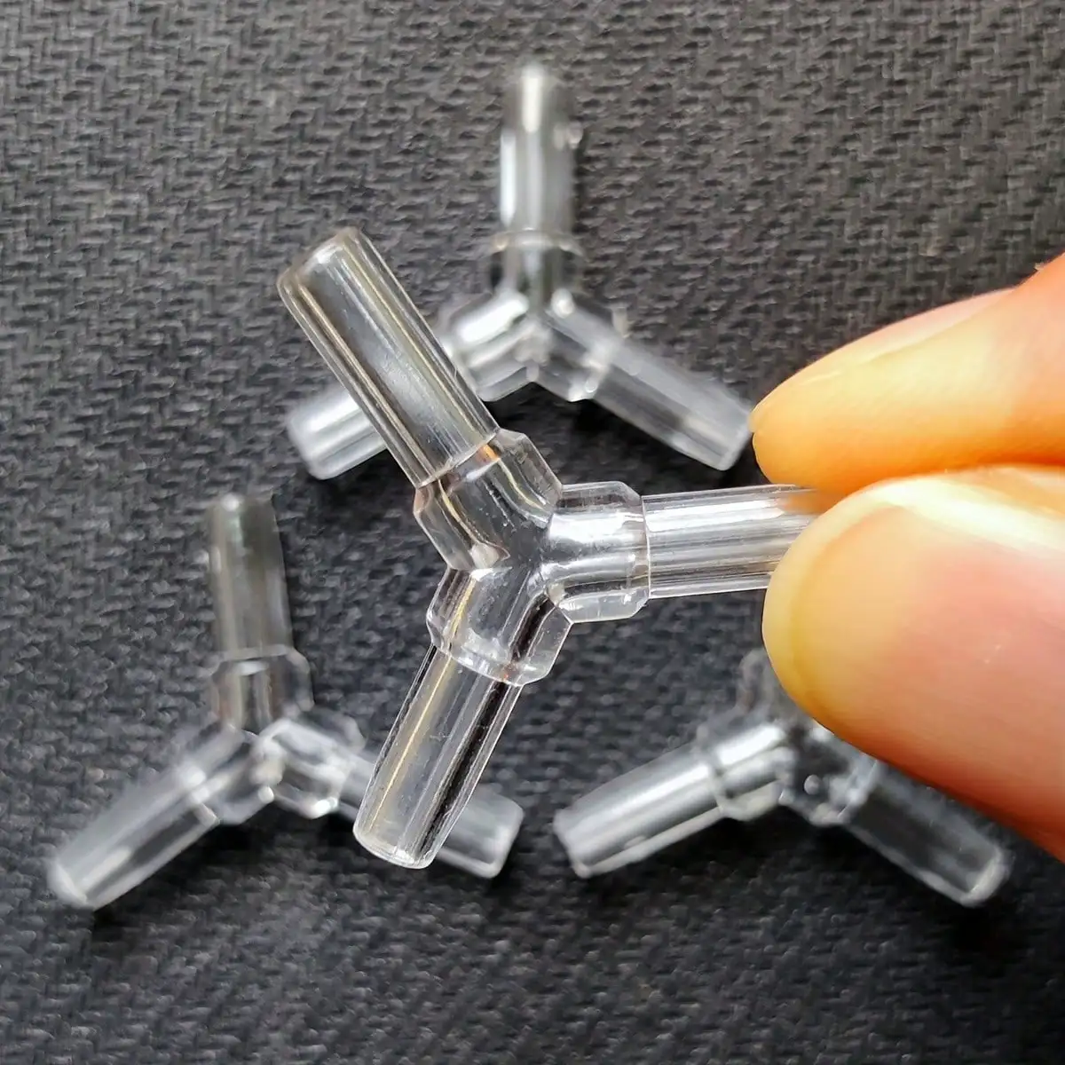 conector Y de 3 vias para tubo de ar de aquário