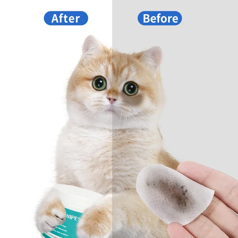 Lenços Umedecidos para Olhos de Cães e Gatos para Remover Marcas de Lágrima - Imagem 2