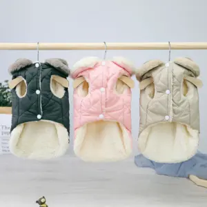 jaqueta de lã para cães e gatos de inverno