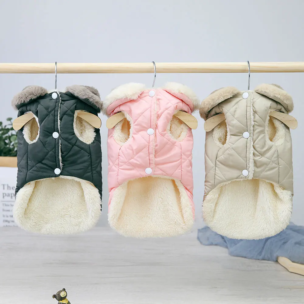 jaqueta de lã para cães e gatos de inverno