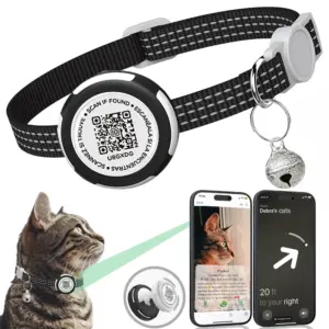 coleira para gatos com suporte airtag