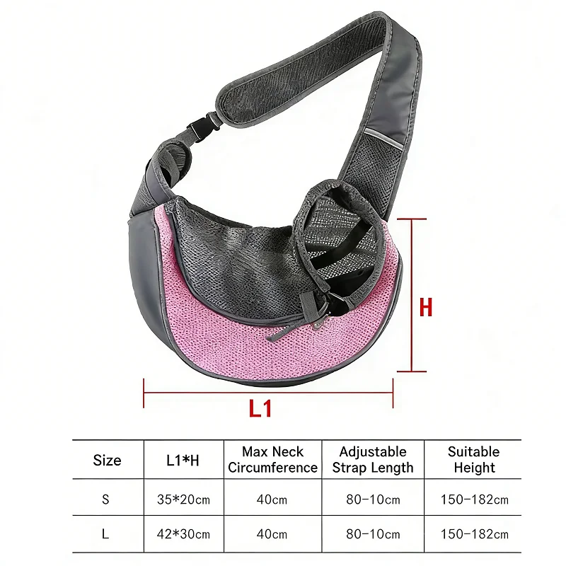 Mochila para Cães e Gatos Pequenos de Malha Respirável Leve - Image 2