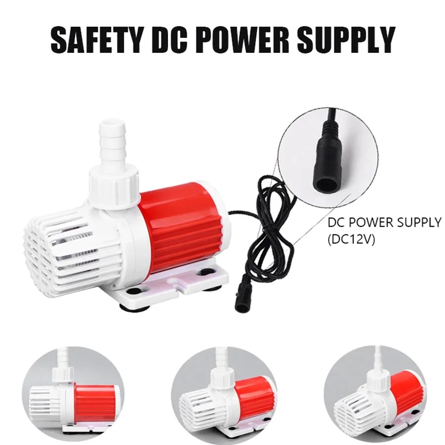 Bomba de Água Submersível para Aquário 1000 L/H 12V 10W - Imagem 4
