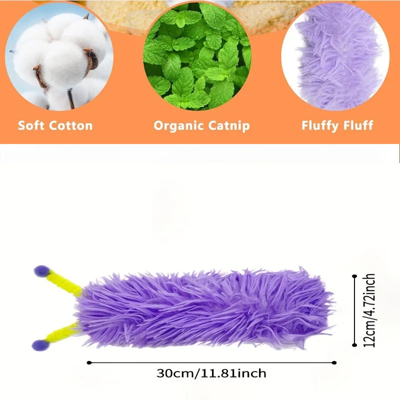 Brinquedo de Pelúcia para Gatos com Catnip e Antenas 30cm - Imagem 4