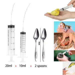 alimentador de pássaros seringa