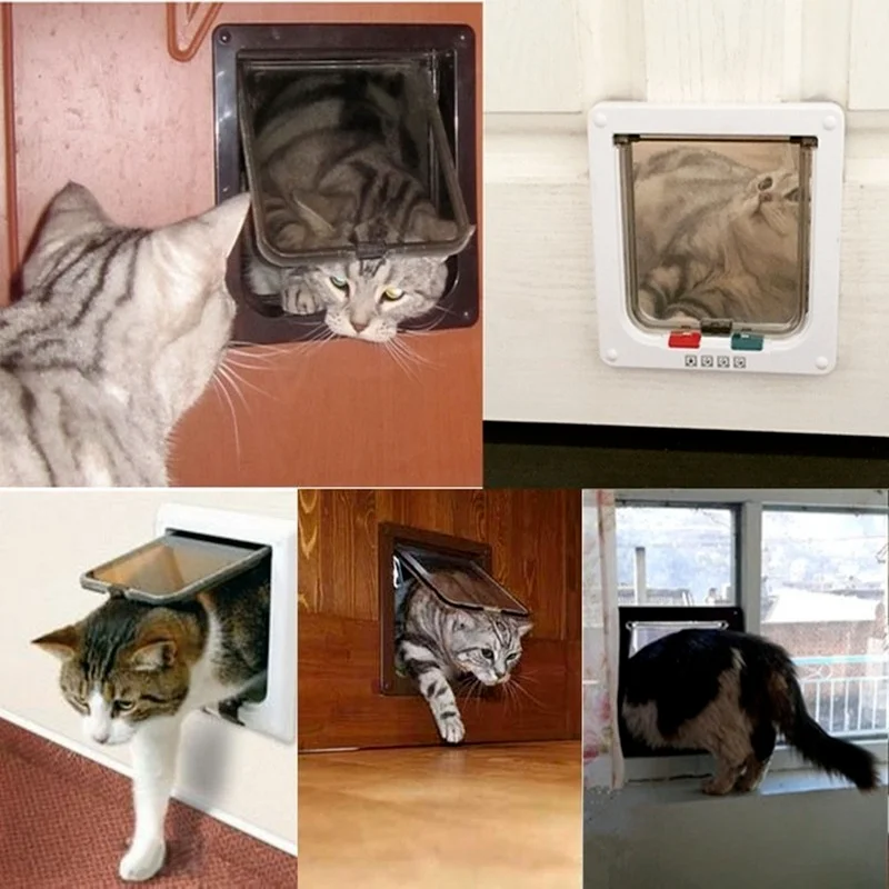 Porta com Aba para Gatos com Trava de 4 Vias e Instalação Fácil - Imagem 5