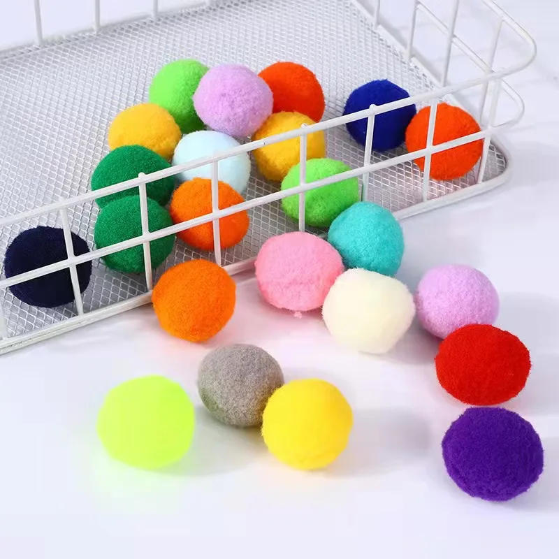 Bolas de Pelúcia para Gatos Coloridas 50 Peças para Brincadeiras Interativas - Imagem 3