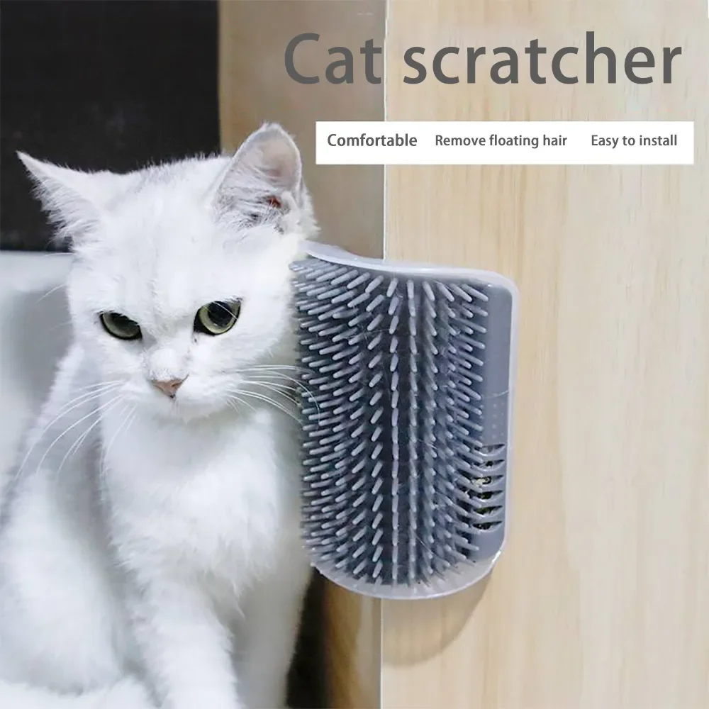 escova massageadora de canto para gatos