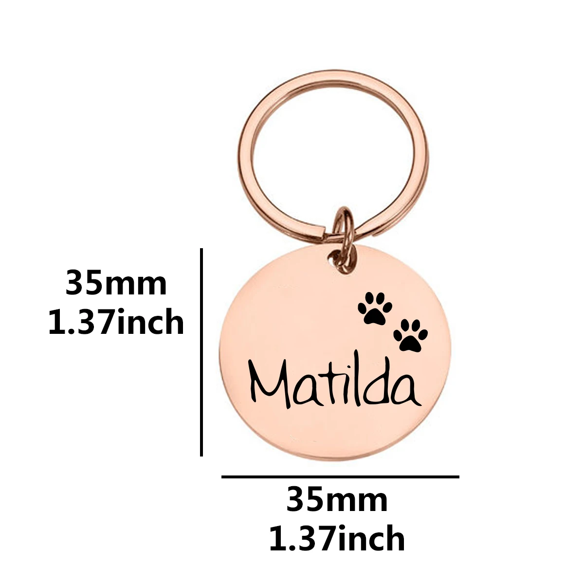 Plaquinha de Identificação para Cães e Gatos com Nome Gravado - Imagem 4