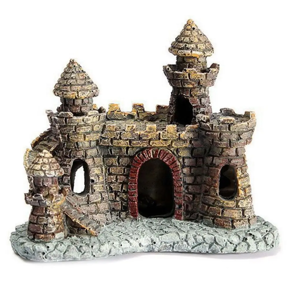 Castelo de Resina para Aquário 11 cm x 10 cm com Múltiplas Cavernas - Image 4