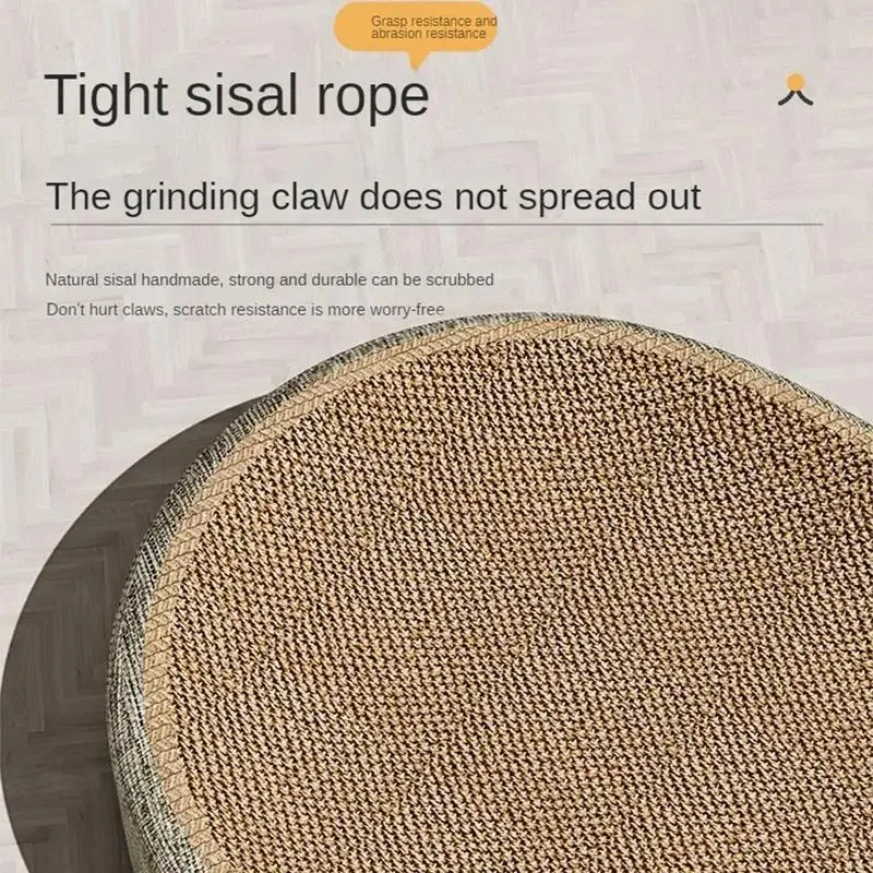 Cama Arranhador para Gatos de Sisal Oval para Proteger Móveis - Imagem 2