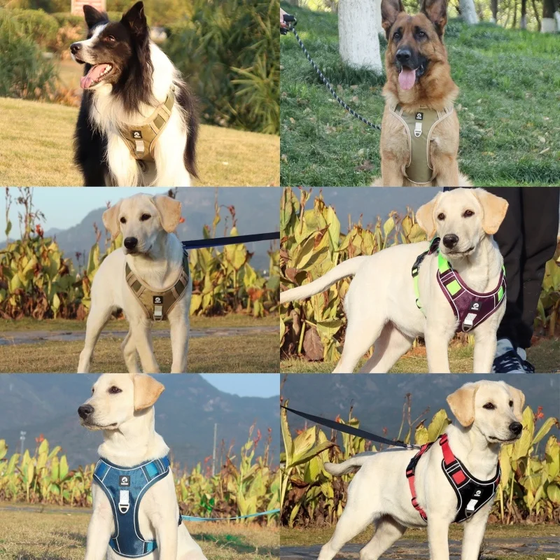 Colete Tático para Cães Oxford Impermeável com Faixa Refletiva - Imagem 2
