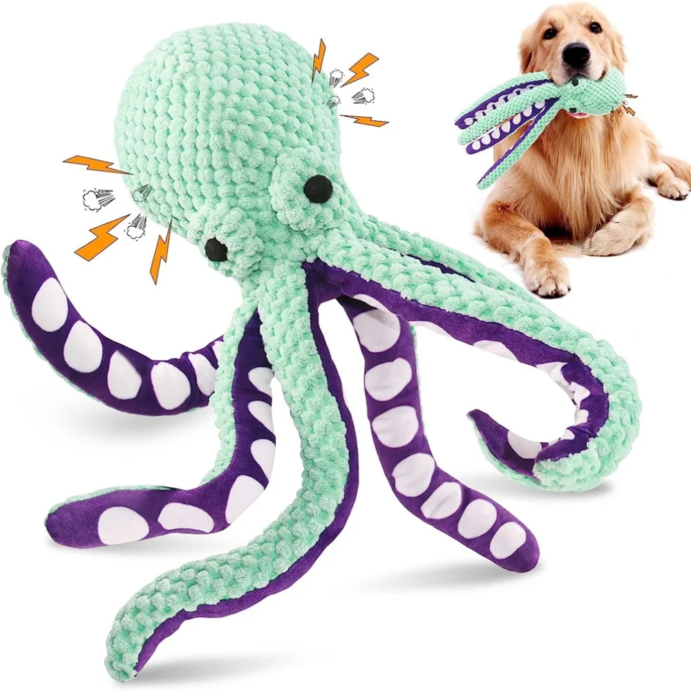 brinquedo de pelúcia para cães polvo