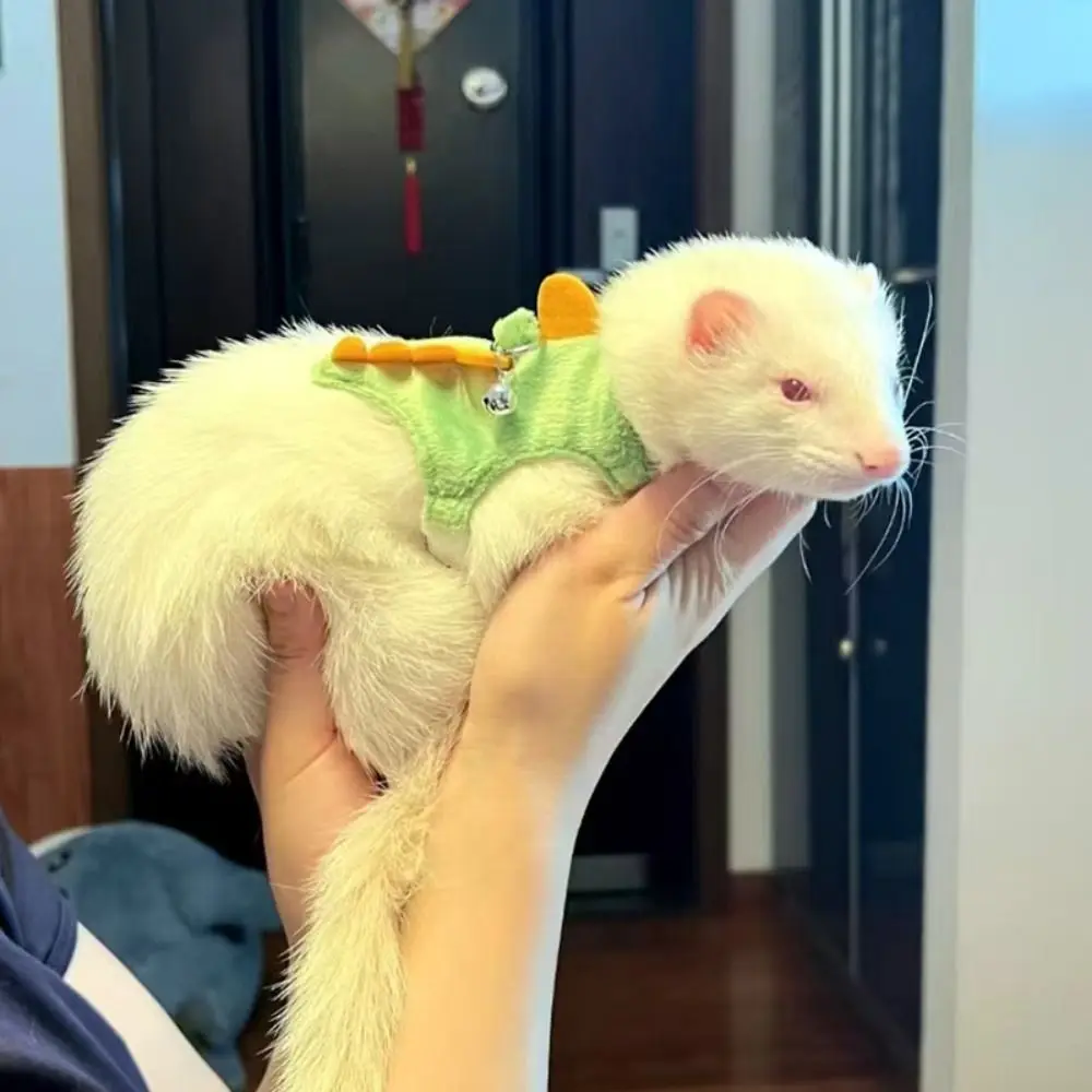 Colete para Furão e Hamster de Flanela Ajustável com Sino - Imagem 5