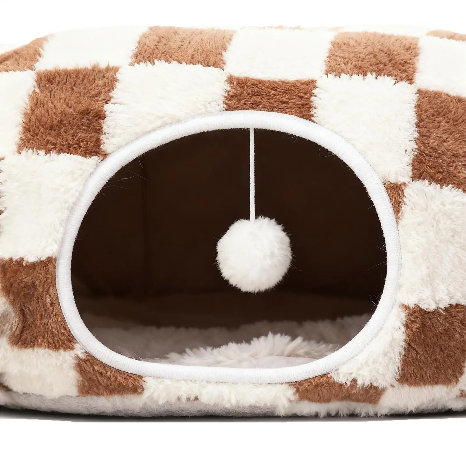 Cama Túnel para Gatos e Cães Pequenos Lavável com Brinquedo - Image 6