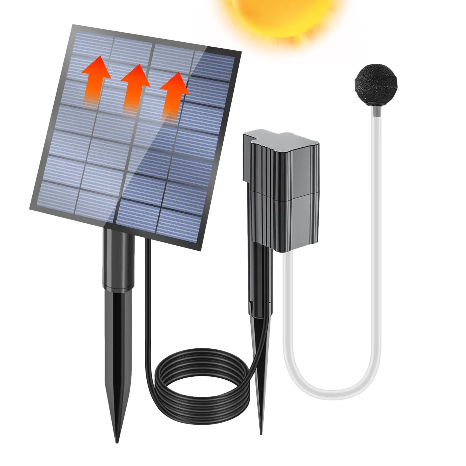 aerador solar para lagos e aquários