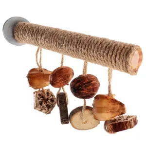 poleiro de madeira para pássaros