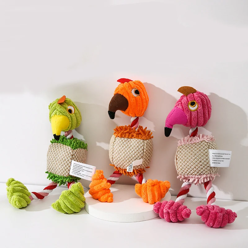 Brinquedo de Pelúcia Polvo para Cães Pequenos com Corda e Ranger - Image 6
