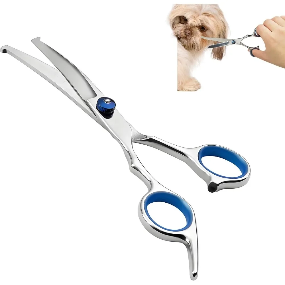 tesoura para tosa pet com ponta redonda
