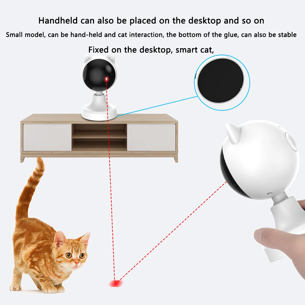 Brinquedo Laser para Gatos Recarregável USB com Sensor Inteligente - Image 3