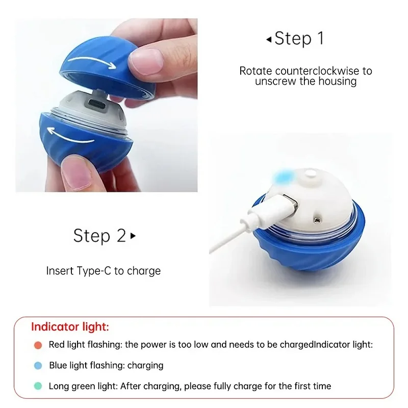 Bola de Brinquedo para Cães com Movimento Automático USB - Imagem 2