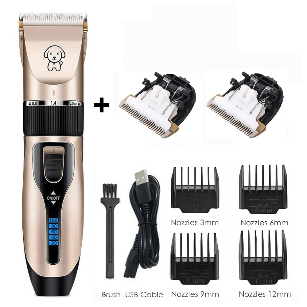 máquina de tosa para cães e gatos recarregável