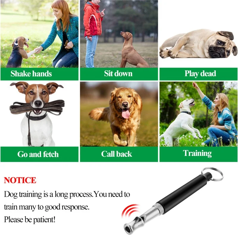 Apito para Cães de Metal 80 mm com Argola para Chaveiro - Imagem 2