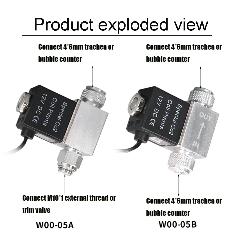 Válvula Solenoide para Aquário CO2 12V com Vedação de Alta Qualidade - Imagem 2