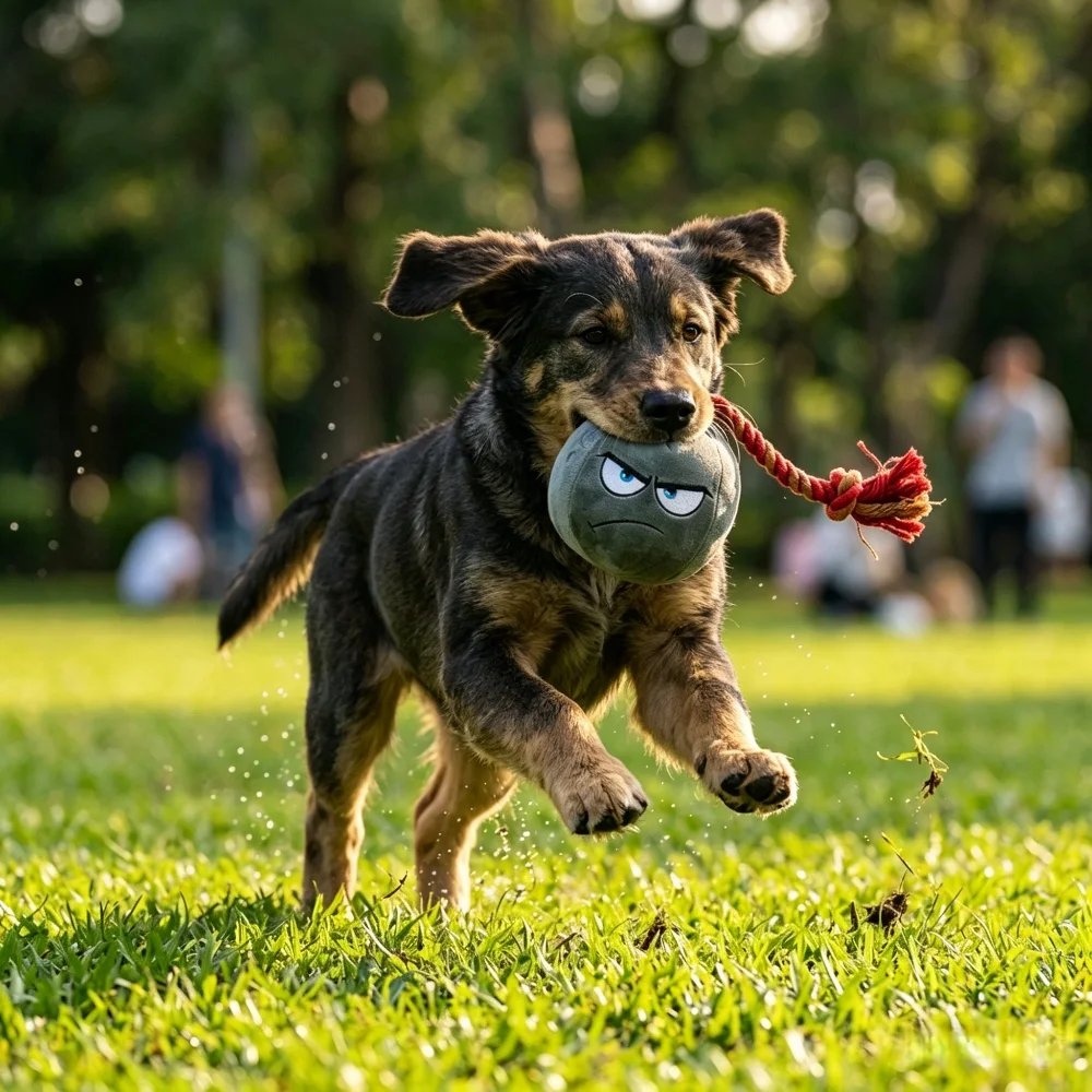 Brinquedo de Pelúcia para Cães Granada com Corda de Puxar - Imagem 3