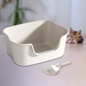 caixa de areia semifechada para gatos