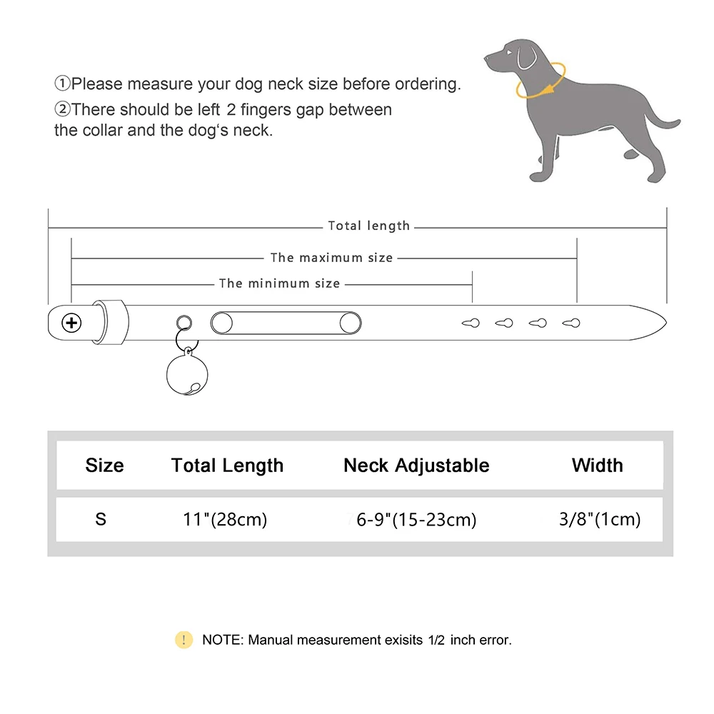 Coleira para Gatos e Cães Pequenos de Couro PU com Ajuste de 15-23 cm - Imagem 6