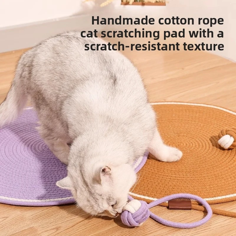 Tapete Arranhador para Gatos de Algodão com Bola para Brincar - Imagem 3