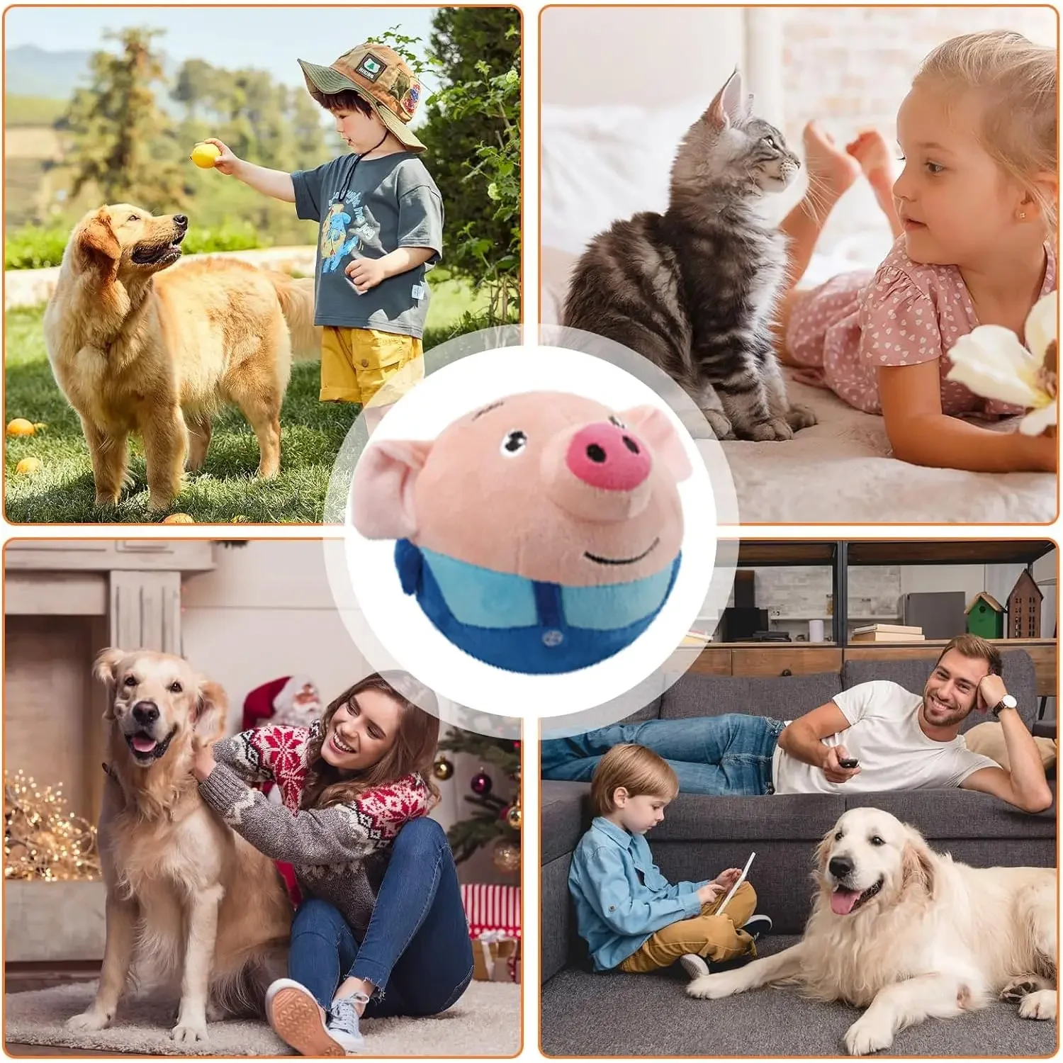 Brinquedo Interativo para Cães e Gatos de Pelúcia com Música Recarregável USB - Imagem 6